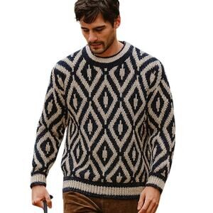 Vintage Basix Fenn Wright Manson Sweater | Geometric Pattern | Size L